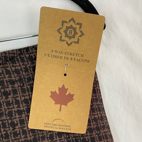 NEW Just Cozy Fleece Lined Houndstooth Leggings Size XL - Picture 10 of 13